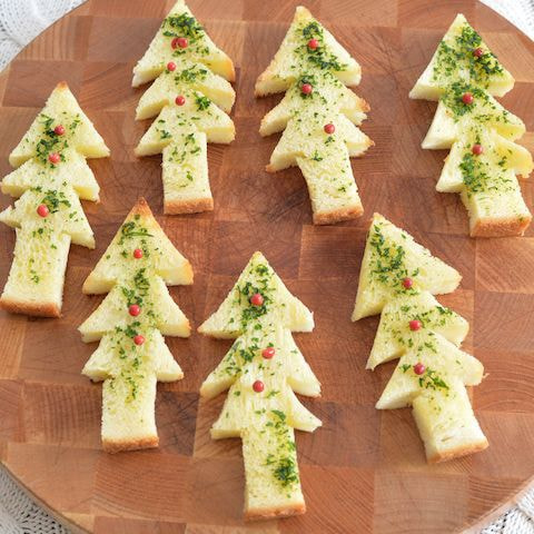 クリスマスツリーのトースト
